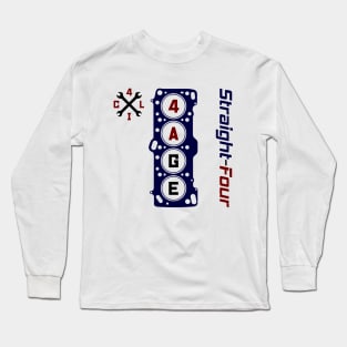 4AGE Straight Four Engine Long Sleeve T-Shirt